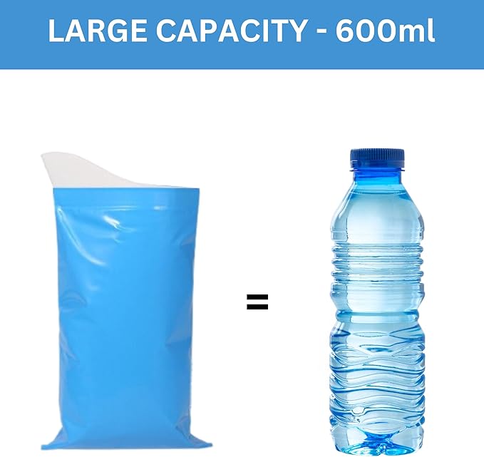 Emergency Urine Bags, 10 Pack 600ml Disposable Urinal Bags, Vomit Bags, Pee Bags Suitable for Travel, Camping, Traffic Jams, Patients