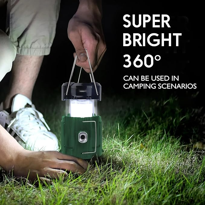 2024 Solar Camping Lantern with Fan,Rechargeable Camping Fans Charging for Phone, Battery Operated Light for Hurricane Power Outage Tent Emergency Camping Gear Must Haves, Christmas gifts for Mens Dad