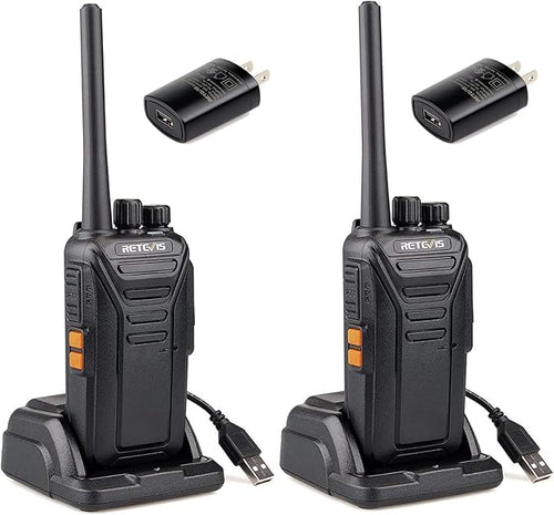 Retevis RT27 Walkie Talkies for Adults,2 Way Radios Rechargeable,VOX,Easy Operation,Durable,Two Way Radio for Family Hiking Camping Road Trip(2 Pack)