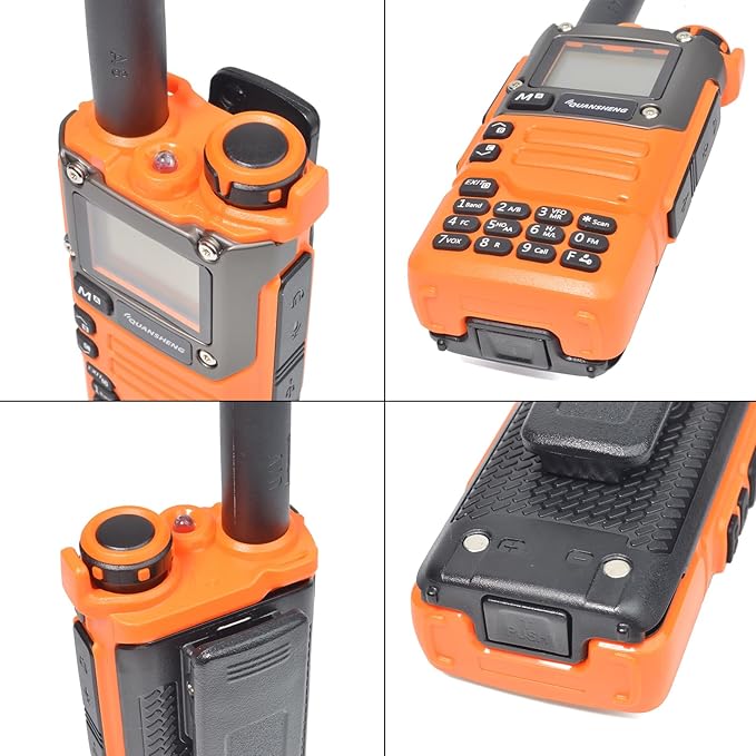 TWAYRDIO Quansheng UV-K6 UV-K5(8) 5W Portable Radio, AM/FM Airband Receiving Walkie Talkie, NOAA Emergency Weather Receiver, Dual Band VHF UHF Two Way Radio with 1 Extra Battery