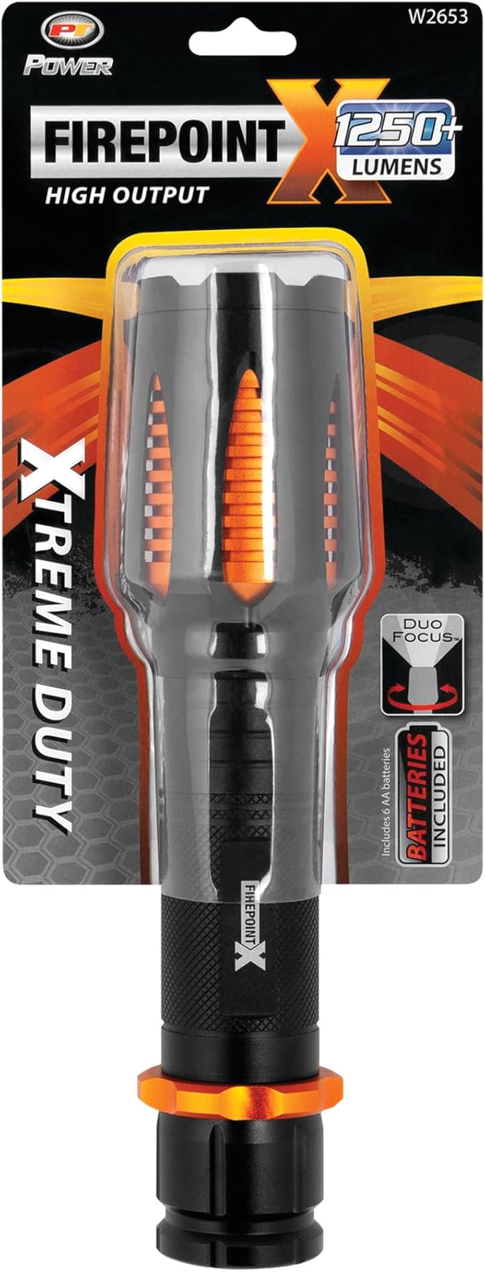 Performance Tool W2653 1,250 Lumen FirePoint X 6AA Flashlight