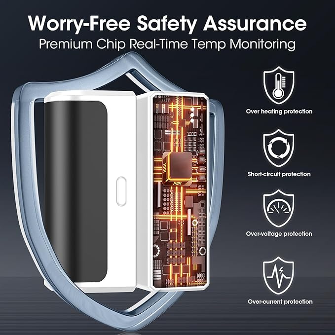 Magnetic Hand Warmers Rechargeable 2 Pack 6000mAh Electric Portable USB Hot Pocket Sized Hand Warmer 18Hrs Long Heating Heater Therapy Gifts for Men Women Camping,Hunting,Golf,Travel Essentials