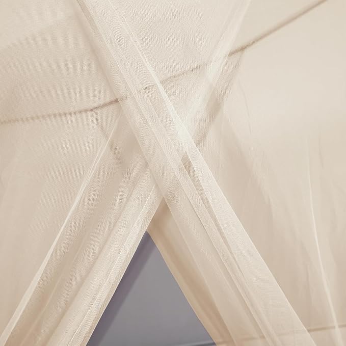 Mengersi Mosquito Net for Bed Canopy,Four Corner Post Canopy Bed Curtains for Full/Queen/King Size Bed,Bed Curtains for Patio Indoor Outdoor Net
