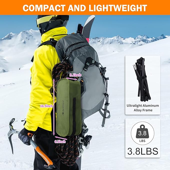 ayamaya Camping Chairs - Ultralight Folding High Back Camping Chair with Upgrade All Aluminum Widen Frame Structure