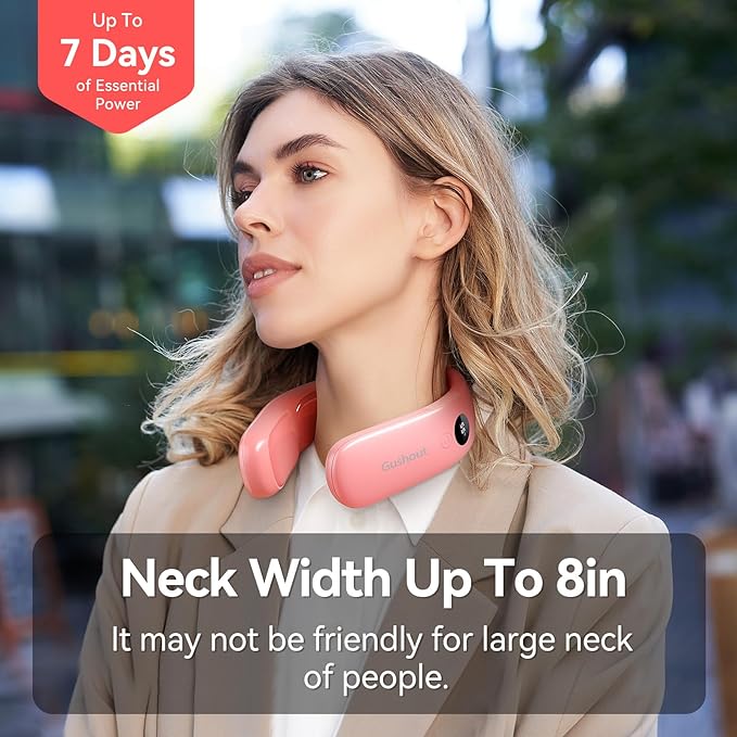 10000mah Rechargeable Neck Warmer,for Necks Up to 8 inches Wide,15 Hours Portable Neck Heater for Men and Women