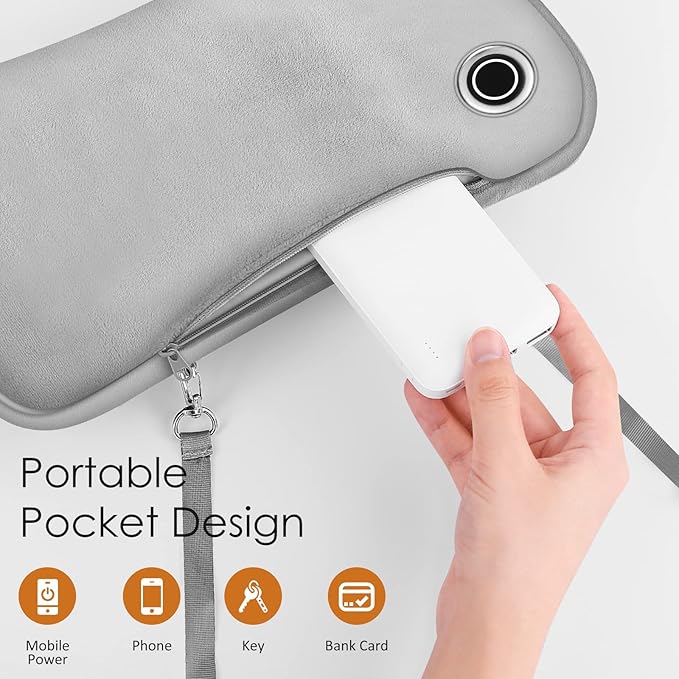 Hand warmers Rechargeable, Portable Graphene Heated Gloves Handwarmers Bag with 10000MAH Power Bank,2 Heating Area&3 Heat Modes, Fast Electric Heating Pouch for Women,Kids, Hunting,Camping&Xmas Gifts