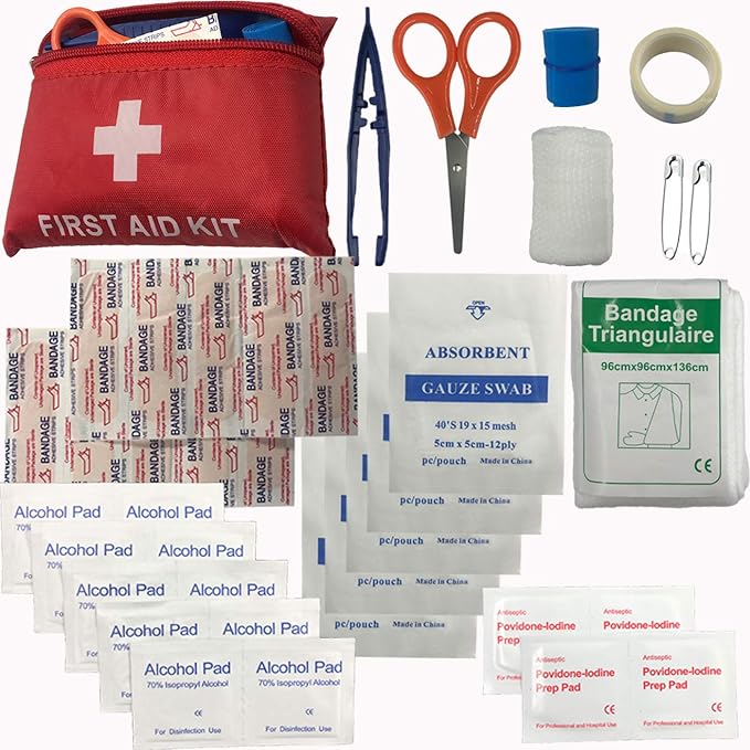 Emergency Survival Kit with First Aid, Tools, and Camping Gear - Gift for Men