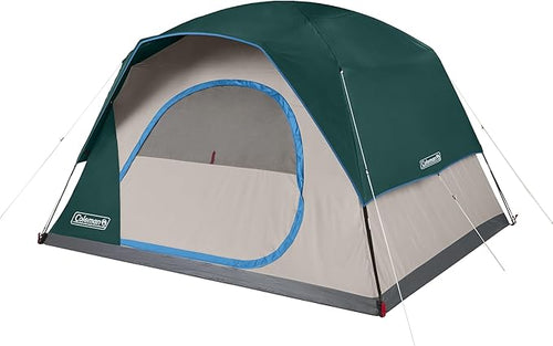 Coleman Skydome Series Camping Tent Weatherproof Tent Includes Pre-Attached Poles Rainfly Carry Bag and Unique Pattern Sets up in 5 Minutes