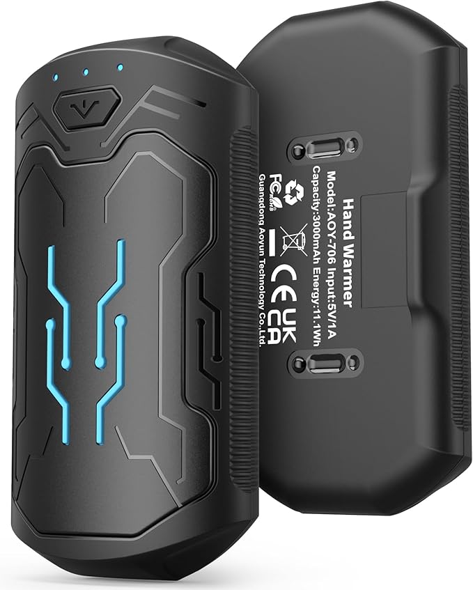 Hand Warmers Rechargeable 2 Pack, ROFWIZ 6000mAh Electric Portable Pocket Heater, are Great Warm Gifts for Women, Men, Heat Therapy, Raynauds, Outdoors, Hunting, Golf, Camping Gear