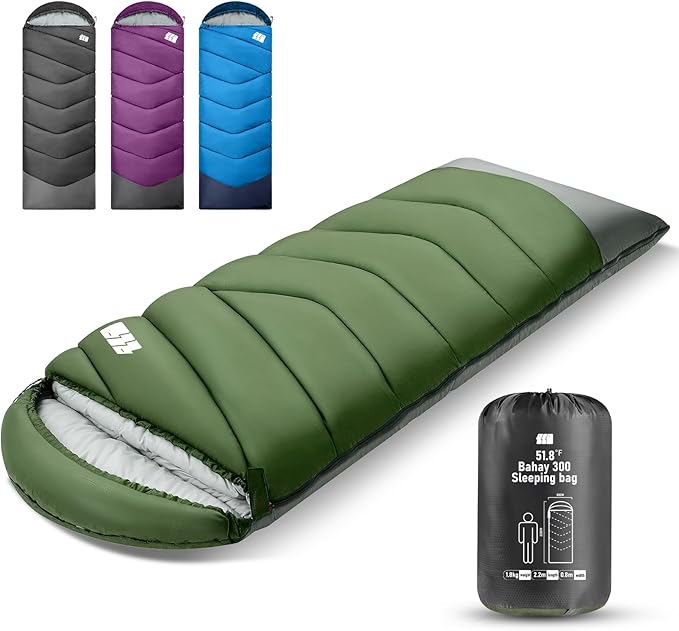 Sleeping Bags for Adults Cold Weather & Warm,Backpacking Camping Sleeping Bag for Tall Girls Boys,Lightweight,Compact,Waterproof Camping Gear for Traveling,Hiking,Hotel,Outdoor & Indoor