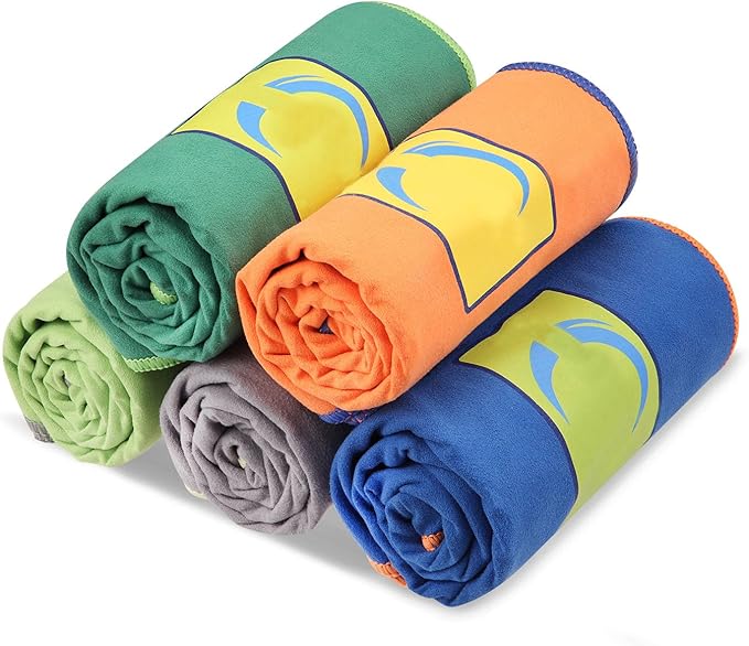 Microfiber Camping Towel - Ultra Soft Compact Fast Drying for Fitness,Hiking,Yoga, Travel,Sports,Camping,Gym,Beach, Swimming, Backpacking (Blue, Large)