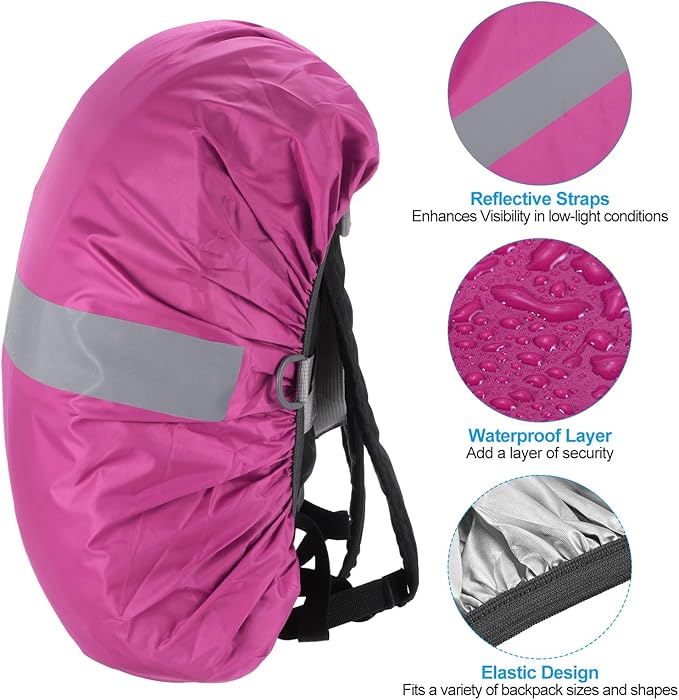 PATIKIL Waterproof Backpack Rain Cover, Non-Slip Backpack Cover with Reflective Strap Stay Dry for Hiking, Camping, Hunting