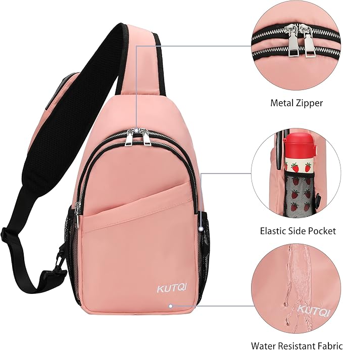 Sling Backpack Crossbody Sling Bag for Women Men Multipurpose Travel Essentials Hiking Chest Bag Daypack