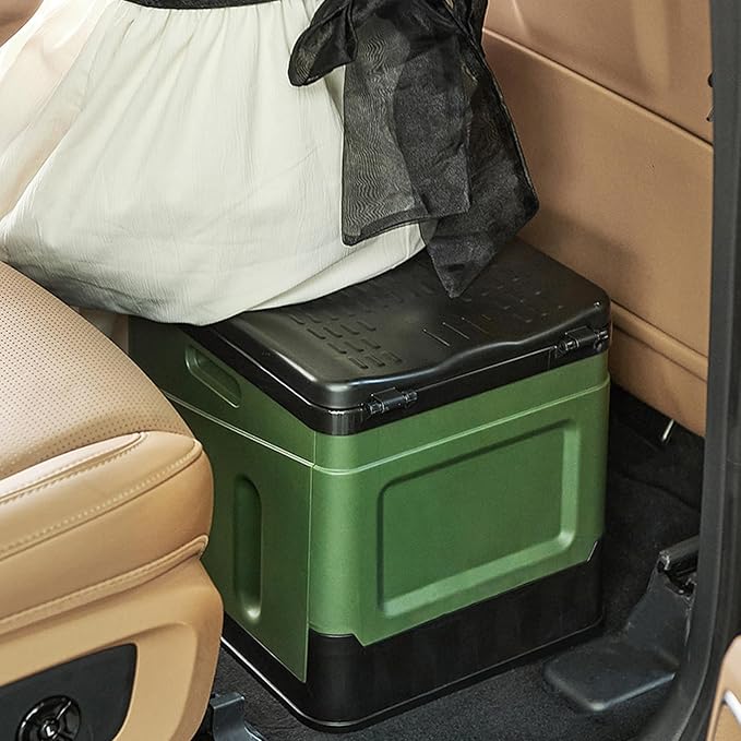 Portable Camping Toilets Porta Potty (Green)-Collapsible Outdoor Emergency Toilet with Cover,Suitable for Camping,Hiking,Traffic Jams,Outdoor Excretion.