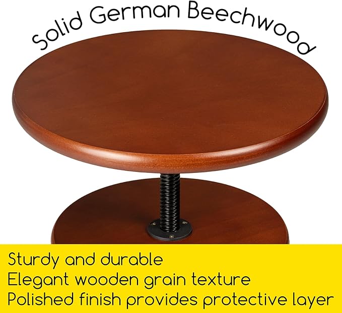 MEEDEN Wooden Drafting Stool with Adjustable Height, Artist Stool,Office Studio Stool, Up to 220 Lbs,German Beech Wood, Perfect for Artists Studio,Home Use,Kitchen,Bars