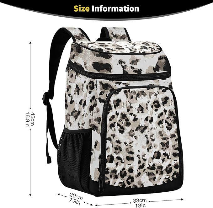 Cooler Backpack Insulated Leak Proof Beach Cooler Bag 30 Cans Waterproof Lightweight Soft Lunch Picnic Cooler for Men Women