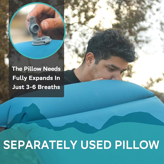 Clostnature Self Inflating Sleeping Pad - 1.5/2/3 inch, Lightweight Inflatable Camping Mattress Pad, Insulated Foam Sleeping Mat for Backpacking, Tent, Hammock
