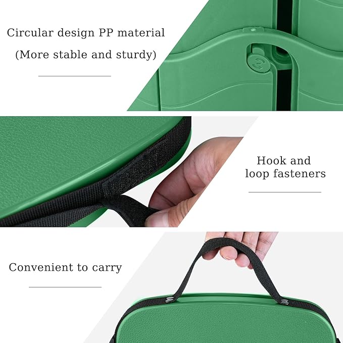 Deer's Life Square Portable Folding Stool, Upgrade Full Color Collapsible Stools for Adults Heavy Duty 485lbs Yet Small Lightweight Telescoping Retractable Camping Stool