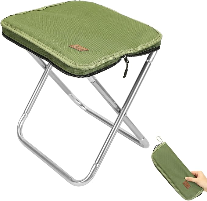 Camping Stool,Portable Foldable Stool aldult Collapsible Stool Chairs Fishing for Outdoor Hiking 300 LBS Load