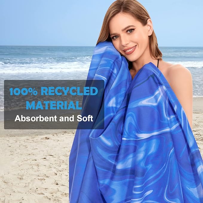 Your Choice Microfiber Beach Towels, Sand Free Beach Towel, Quick Dry Beach Towel, Extra Large Beach Towels for Adults, Kids (67x35 Inch, 60x30 Inch), Travel Towel, Camping Towel