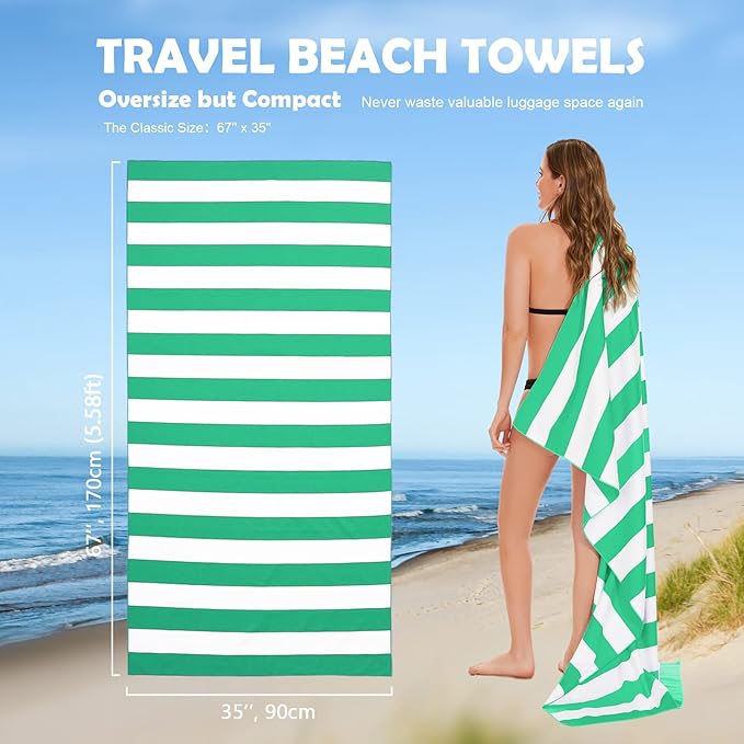 Your Choice Microfiber Beach Towels, Sand Free Beach Towel, Quick Dry Beach Towel, Extra Large Beach Towels for Adults, Kids (67x35 Inch, 60x30 Inch), Travel Towel, Camping Towel