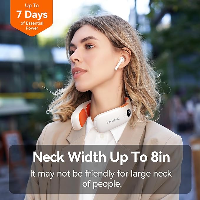 10000mah Rechargeable Neck Warmer,for Necks Up to 8 inches Wide,15 Hours Portable Neck Heater for Men and Women
