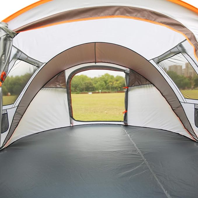 EchoSmile Instant Pop Up Camping Tent, 2/4/6 Person, Easy Setup Tent, Water Resistant Dome, Portable with Carry Bag