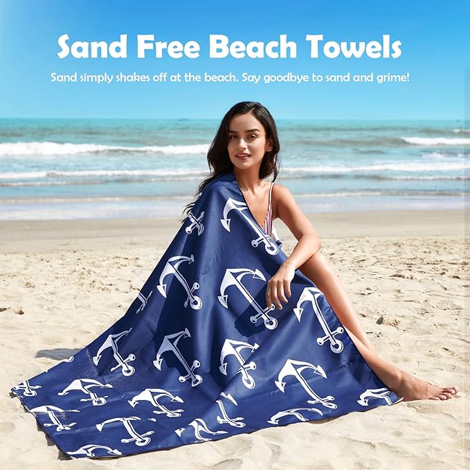 Your Choice Microfiber Beach Towels, Sand Free Beach Towel, Quick Dry Beach Towel, Extra Large Beach Towels for Adults, Kids (67x35 Inch, 60x30 Inch), Travel Towel, Camping Towel