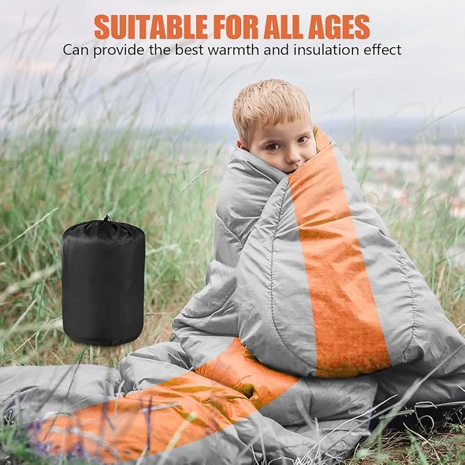 OBTANIM Sleeping Bags Portable Waterproof Camping Sleeping Bag for Adults Kids 4 Seasons Cold Weather or Warm Backpacking Hiking Mountaineering Indoor Outdoor Use