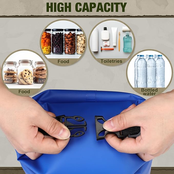 1 Set Bear Food Bag for Camping Ultralight Food Bag Hanging System Includes Waterproof Bear Bag, Nylon Ropes, Hooks for Camping Backpacking