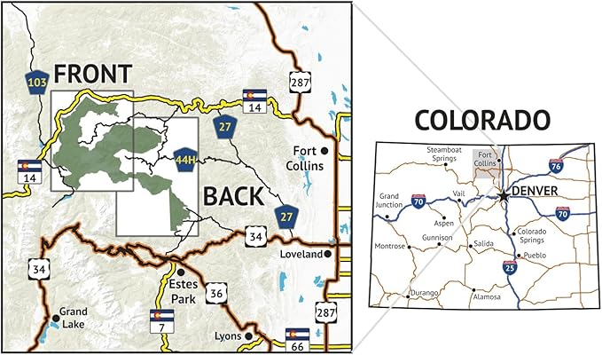 Outdoor Trail Maps LLC Comanche Peak Wilderness - Colorado Topographic Hiking Map (2018)