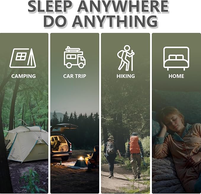 BISINNA Mummy Sleeping Bag for Adults 14-41℉ Cold Weather Camping Sleeping Bags with Compression Sack for Backpacking Hiking Traveling