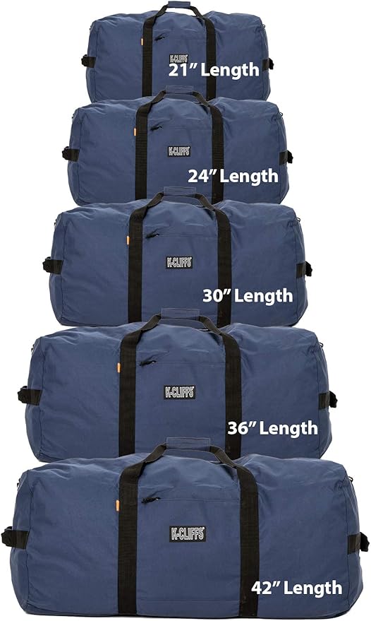 Heavy Duty Cargo Duffel Large Sport Gear Drum Set Equipment Hardware Travel Bag Rooftop Rack Bag (30" x 15" x 15", Navy)