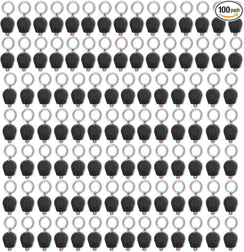 100 Pack Ultra Bright Red LED Keychain Flashlight, Mini Red Light Keychain Flashlight, Red Keychain Flashlight for Night Observation