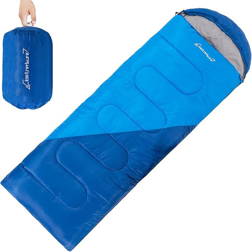 Clostnature Sleeping Bag for Adults and Kids - Lightweight Camping Sleeping Bag for Girls, Boys, Youths, Ultralight Backpacking Sleeping Bag for Cold Weather - Compression Sack Included(Left Zipper)
