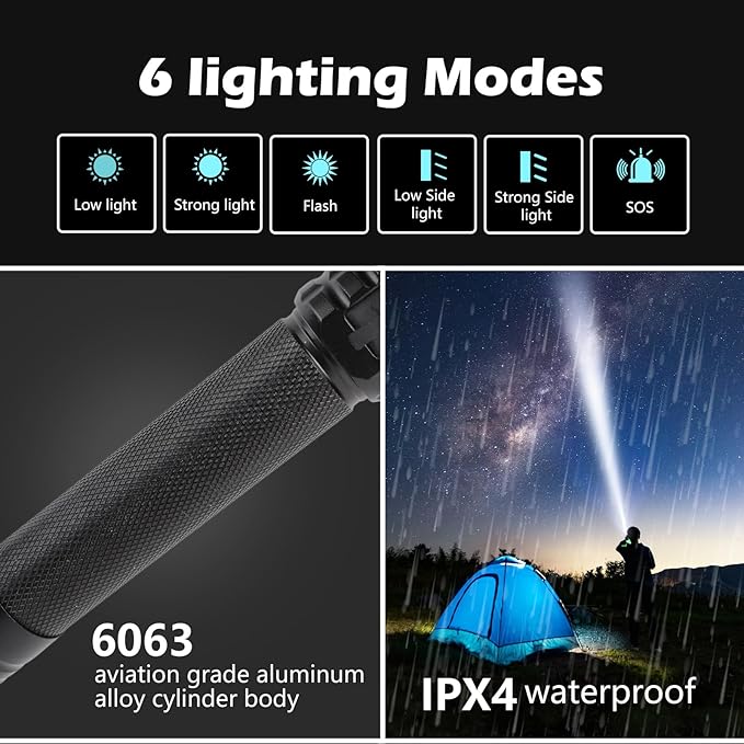 Multi-Function Emergency with Window Breaker and Seatbelt Cutter, LED Flashlight, Strobe SOS Beacon,Mobile Power,Alarm Rescue, 2024 Version,for car,Outdoor,Hiking, Fishing, Dog Walking