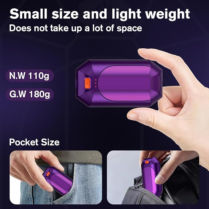 2 Pack πππ§π πππ«π¦ππ«π¬ Rechargeable,Portable Electric Hand Warmers Reusable,USB Handwarmers,Outdoor/Indoor/Working/Studying/Camping/Hunting/Golf/Pain Relief/Game/Warm Gifts for Men Women Kids