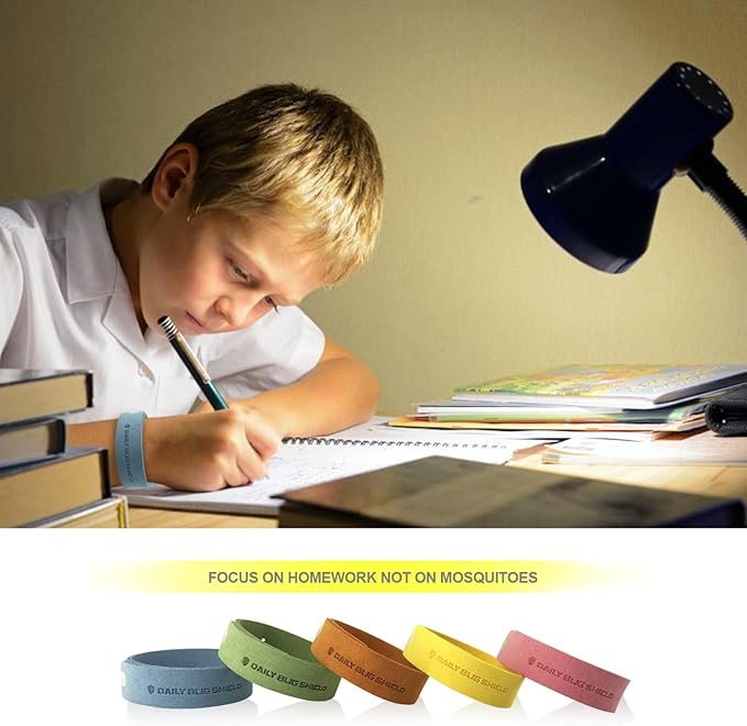 Mosquito Repellent Bracelets 20 Pack, DEET-Free Mosquito Repellent Bands for Kids and Adults, Individually Wrapped Insect Bug Repellent Wristbands for Indoor and Outdoor Use