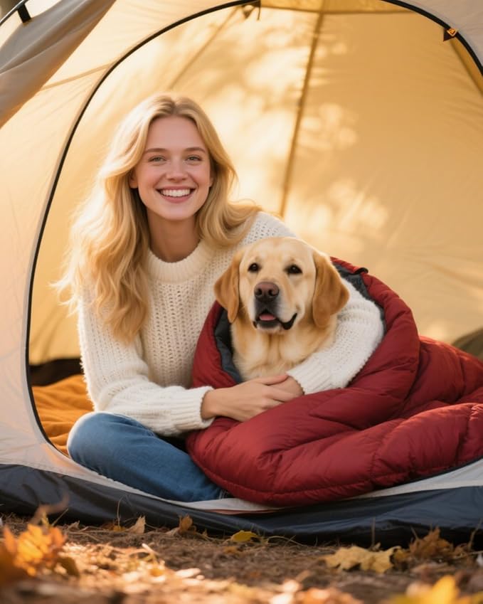 Sleeping Bag for Adults Cold Weather & Warm, Lightweight Backpacking Camping Hiking Essentials Gear for Kids 10-12 Girls Boys Compact w/Compression Sack Indoor Outdoor Sleep Must Haves
