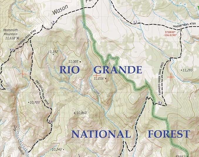 La Garita Wilderness - Colorado Topographic Hiking Map (2019)