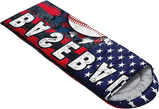 Kids Sleeping Bag for Boys Girls,Western Cowboy Print-Lightweight Warm Portable Outdoor Indoor-Waterproof Cold Weather Resistant Sleeping Bag for Camping Hiking