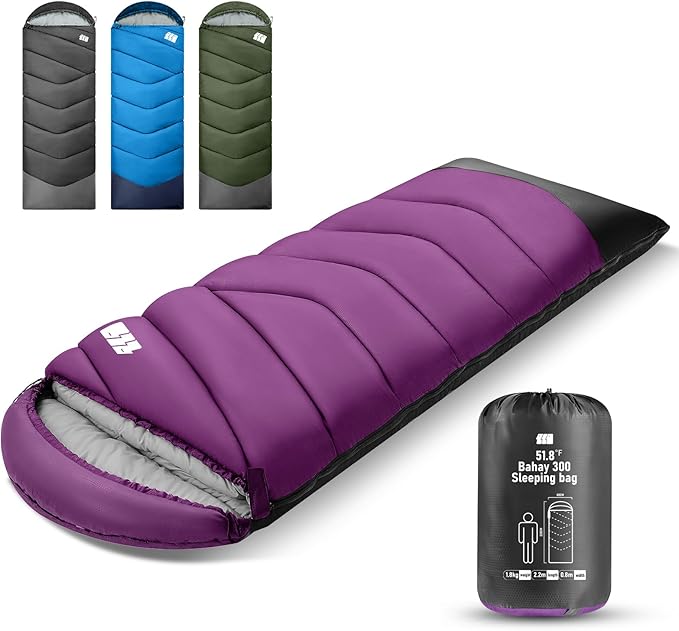Sleeping Bags for Adults Cold Weather & Warm,Backpacking Camping Sleeping Bag for Tall Girls Boys,Lightweight,Compact,Waterproof Camping Gear for Traveling,Hiking,Hotel,Outdoor & Indoor
