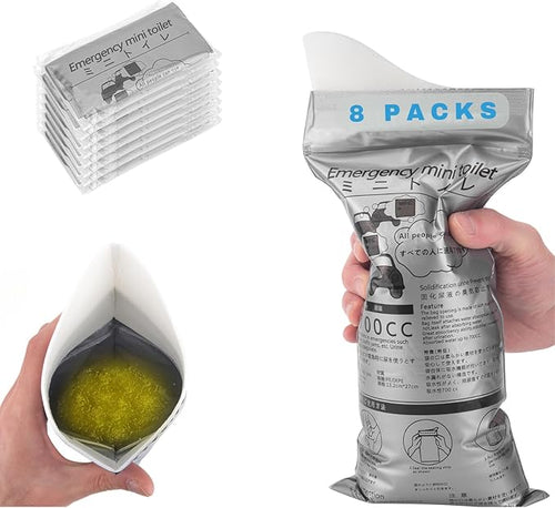 Disposable Urine Bags Pee Bags - 24/12/8pcs 700ml Portable Emergency Urinal Bags Mini Toilet for Travel Potty Camping Pee Bags for Women Men Kids