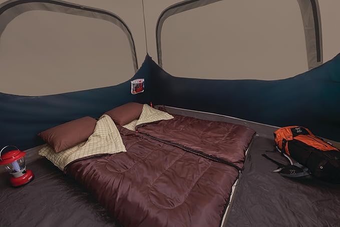 Coleman 4/6/8/10 Person Instant Camping Tent with 1-Minute Setup, Large Family Tent with Pre-Attached Poles, Air Vent, & Carry Bag, Sets Up in About 60 Seconds