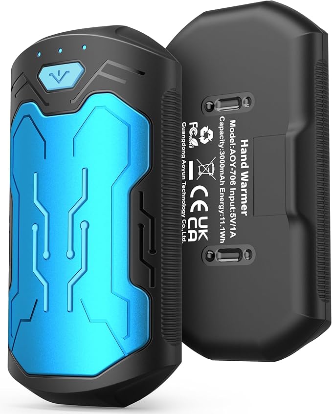Hand Warmers Rechargeable 2 Pack, ROFWIZ 6000mAh Electric Portable Pocket Heater, are Great Warm Gifts for Women, Men, Heat Therapy, Raynauds, Outdoors, Hunting, Golf, Camping Gear