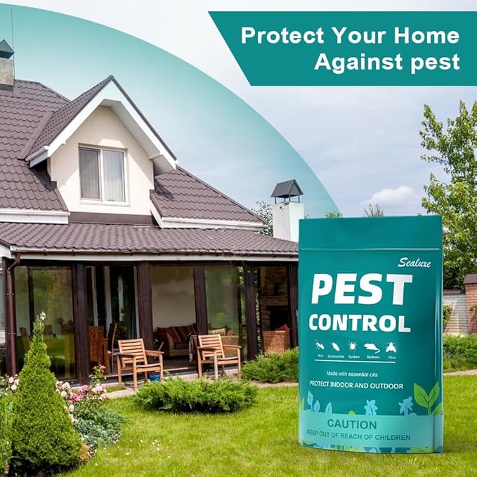 Pest Control Pouches, Rodent Repellent, Indoor Mice Repellent, Repel Mice,Mouse,Rats,Ant,Roach,Spider,Moths& Other Pest,Mouse Repellent Pouches,Safe for Kids & Pets,Pest Repellent-10 Pouches