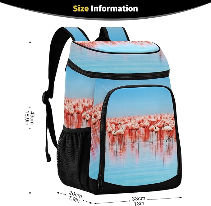 Cooler Backpack Insulated Leak Proof Beach Cooler Bag 30 Cans Waterproof Lightweight Soft Lunch Picnic Cooler for Men Women