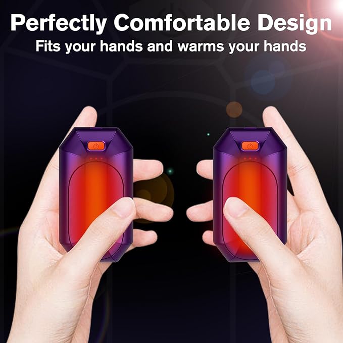 2 Pack πππ§π πππ«π¦ππ«π¬ Rechargeable,Portable Electric Hand Warmers Reusable,USB Handwarmers,Outdoor/Indoor/Working/Studying/Camping/Hunting/Golf/Pain Relief/Game/Warm Gifts for Men Women Kids