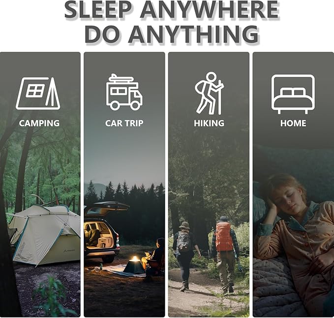 BISINNA Mummy Sleeping Bag for Adults 14-41℉ Cold Weather Camping Sleeping Bags with Compression Sack for Backpacking Hiking Traveling