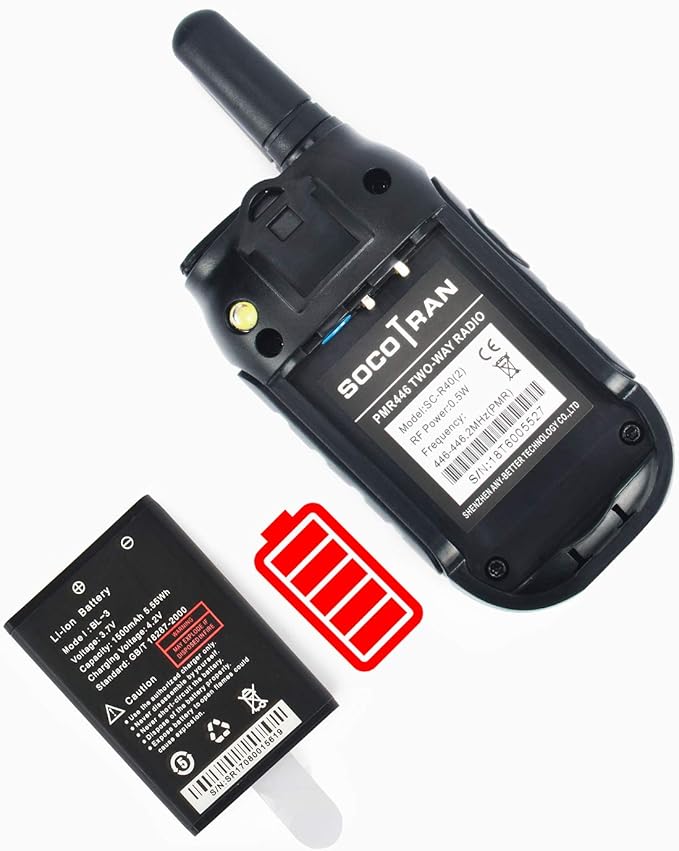 Rechargeable Walkie Talkies for Adults Long Range 5 Miles USB Charger 22CH VOX Flashlight LCD FRS Two Way Radio Rechargeable Li-ion Battery 2 Pack for Camping Family Road Trip Hiking Walky Talky